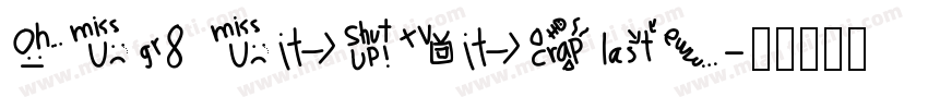 omg misticle字体转换